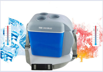 TD® Réfrigérateur congélateur 1 porte bas usage chaud froid portable petit mini camping glacière température voyage 12v pratique